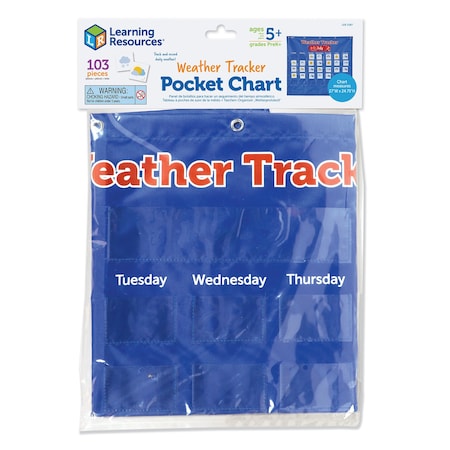 Learning Resources Weather Tracker Pocket Chart LER2387